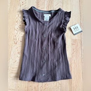 Haute Hippie Kids Button Down Shirt in Dark Gray